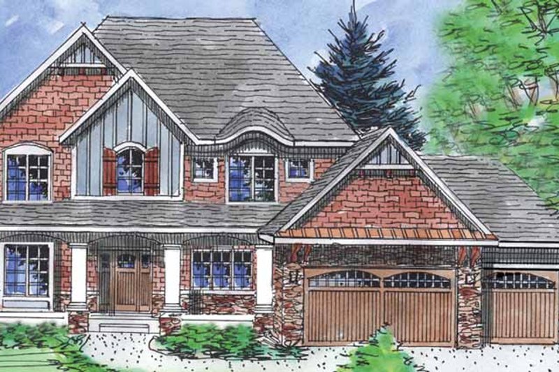 Dream House Plan - Country Exterior - Front Elevation Plan #320-1474