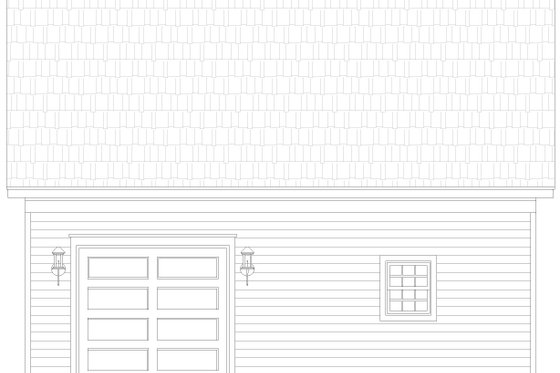 Exterior - Other Elevation 1 for Colonial House Plan #932-991, 0 bath