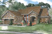 Mediterranean Style House Plan - 3 Beds 2 Baths 1747 Sq/Ft Plan #17-2919 