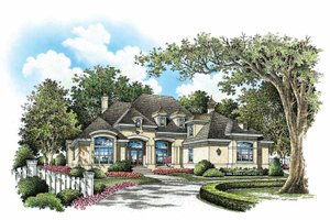 Exterior - Front Elevation 3 for European House Plan #929-890 - 3 bed, 2.5 bath