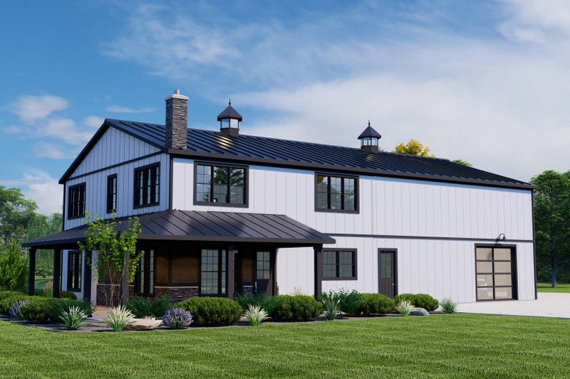 Dream House Plan - Farmhouse Exterior - Front Elevation Plan #1064-220