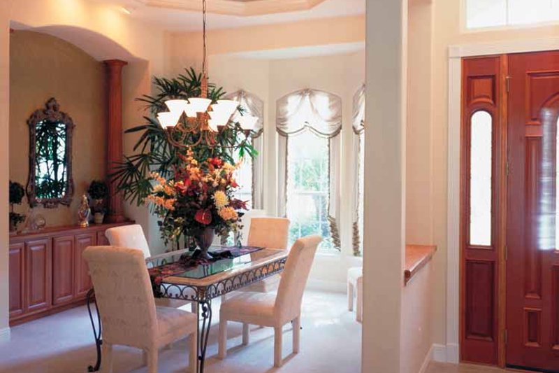 House Plan Design - Interior - Dining Room for Mediterranean House Plan #417-556 - 4 bed, 4 bath