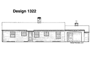 Ranch Style House Plan - 3 Beds 2 Baths 1478 Sq/Ft Plan #72-504 Exterior 