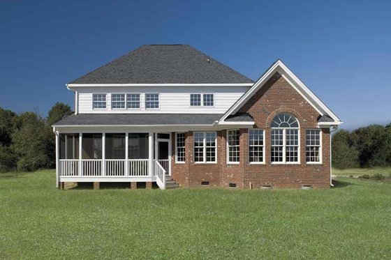 Exterior - Rear Elevation 1 for Country House Plan #929-657 - 3 bed, 2.5 bath