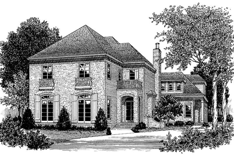 Architectural House Design - Country Exterior - Front Elevation Plan #453-252