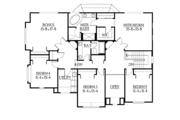 Craftsman Style House Plan - 4 Beds 2.5 Baths 3009 Sq/Ft Plan #132-374 