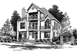 Architectural House Design - Contemporary Exterior - Front Elevation Plan #952-111