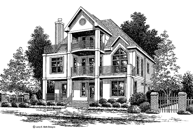 Home Plan - Contemporary Exterior - Front Elevation Plan #952-111