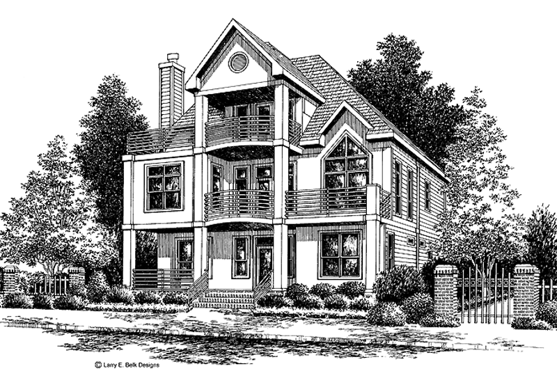 Architectural House Design - Contemporary Exterior - Front Elevation Plan #952-111