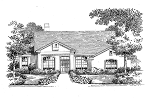 House Plan Design - Mediterranean Exterior - Front Elevation Plan #999-29