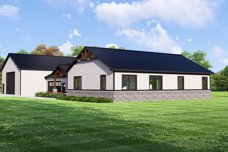 House Blueprint - Exterior - Other Elevation for Barndominium House Plan #1064-314 - 4 bed, 2.5 bath