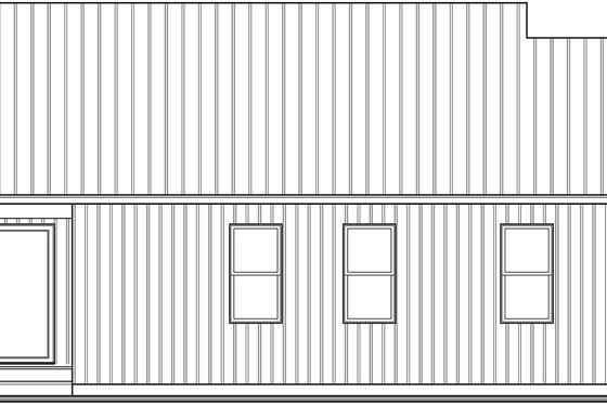Exterior - Rear Elevation for Modern House Plan #23-2715 - 2 bed, 2 bath