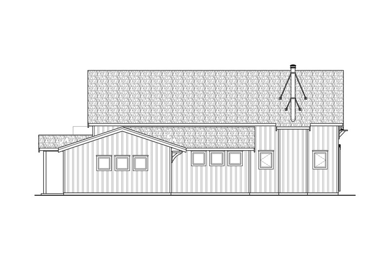 Architectural House Design - Exterior - Other Elevation for Farmhouse House Plan #124-901 - 3 bed, 3 bath
