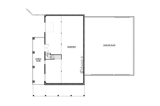 Floor Plan - Lower Floor for Barndominium House Plan #1064-216 - 4 bed, 3 bath