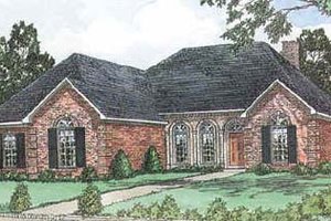 Traditional Exterior - Front Elevation Plan #16-126
