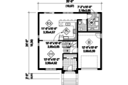 European Style House Plan - 3 Beds 1 Baths 1994 Sq/Ft Plan #25-4261 