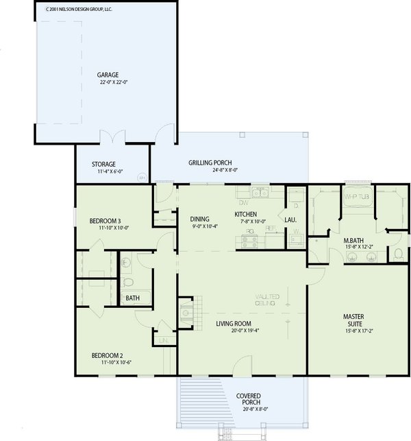Home Plan - Farmhouse Floor Plan - Main Floor Plan #17-1144