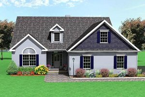 Traditional Exterior - Front Elevation Plan #75-115