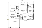 Traditional Style House Plan - 3 Beds 2 Baths 1463 Sq/Ft Plan #17-2281 