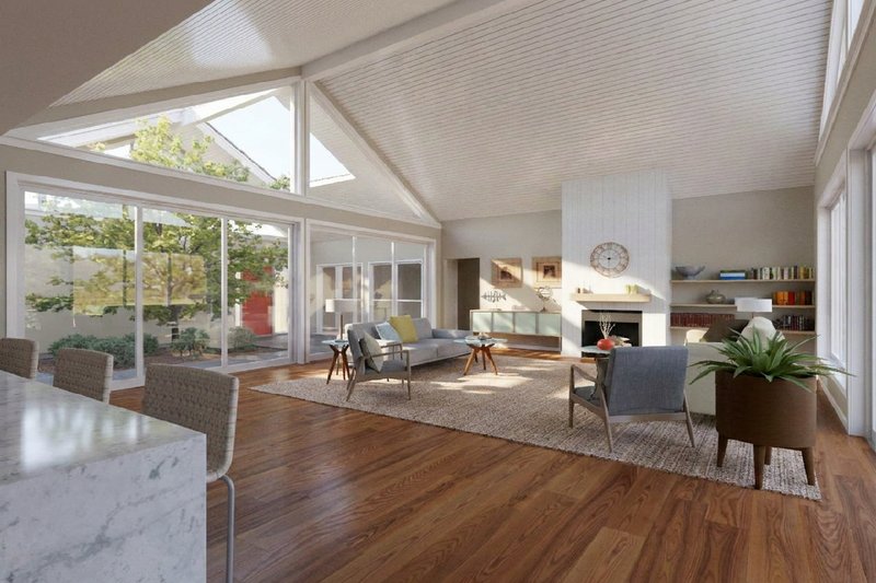 Home Plan - Interior - Family Room 2 for Contemporary House Plan #126-309 - 3 bed, 2 bath