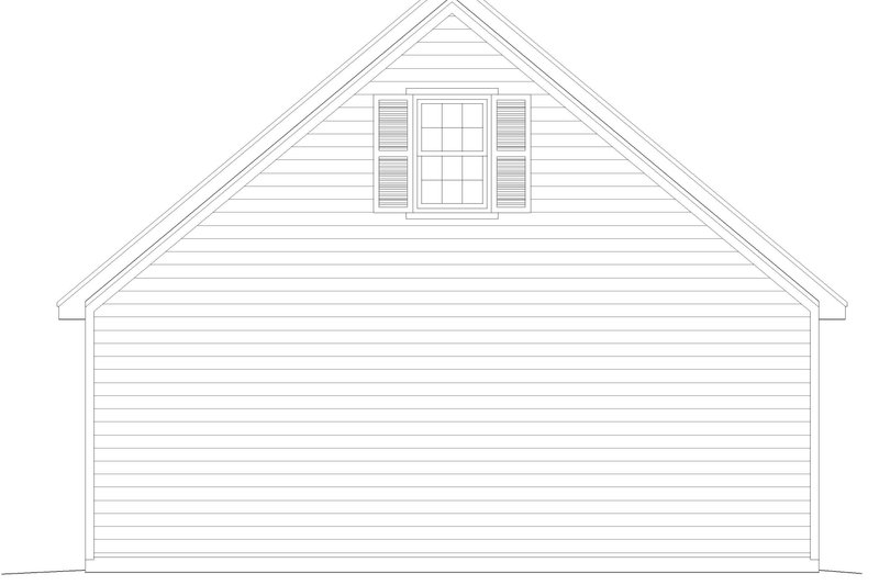 Architectural House Design - Exterior - Rear Elevation for Craftsman House Plan #932-1383, 0 bath