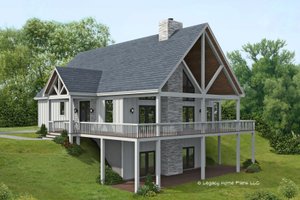 Country Exterior - Front Elevation Plan #932-661
