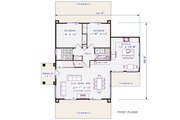 Cottage Style House Plan - 3 Beds 2 Baths 1669 Sq/Ft Plan #3-348 