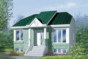 Traditional Style House Plan - 2 Beds 1 Baths 884 Sq/Ft Plan #25-194 