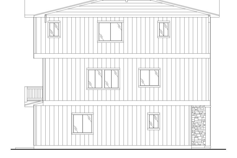Dream House Plan - Exterior - Other Elevation for Craftsman House Plan #117-1056 - 10 bed, 12 bath