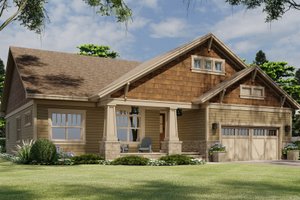 Exterior - Front Elevation 4 for Craftsman House Plan #51-1178 - 3 bed, 2 bath