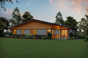 Exterior - Rear Elevation for Contemporary House Plan #48-979 - 4 bed, 2.5 bath