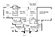 Ranch Style House Plan - 3 Beds 2 Baths 2056 Sq/Ft Plan #126-233 