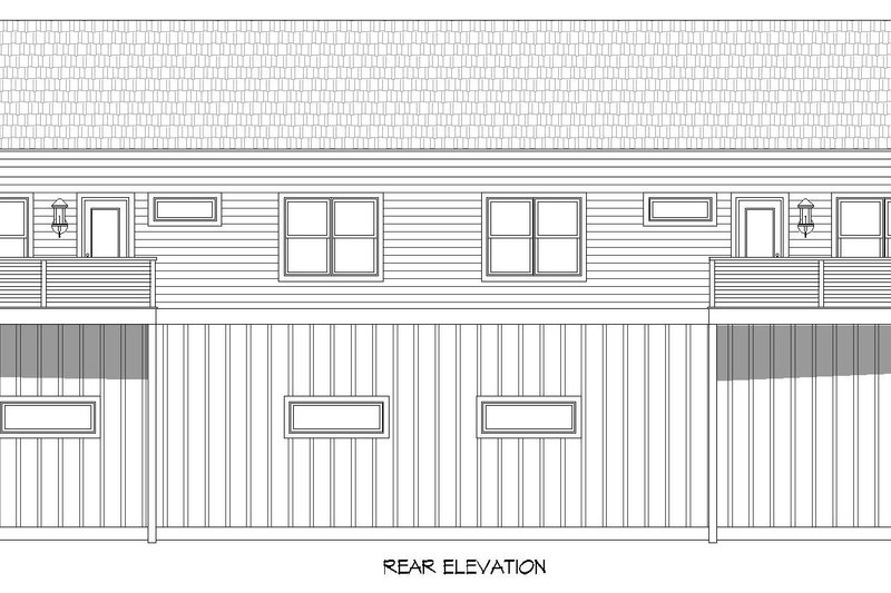 Dream House Plan - Exterior - Rear Elevation for Barndominium House Plan #932-443 - 6 bed, 5 bath