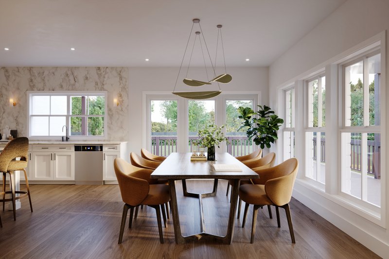 House Blueprint - Interior - Dining Room for Farmhouse House Plan #1117-44 - 4 bed, 3.5 bath