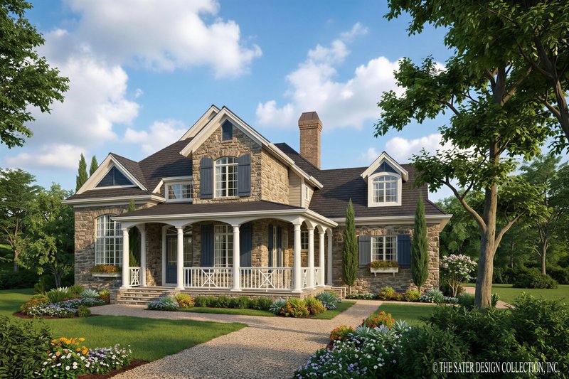 Home Plan - Exterior - Front Elevation 3 for Country House Plan #930-202 - 3 bed, 2.5 bath