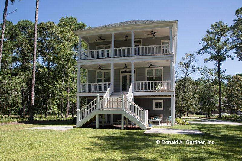 Home Plan - Exterior - Rear Elevation for Classical House Plan #929-506 - 3 bed, 2.5 bath