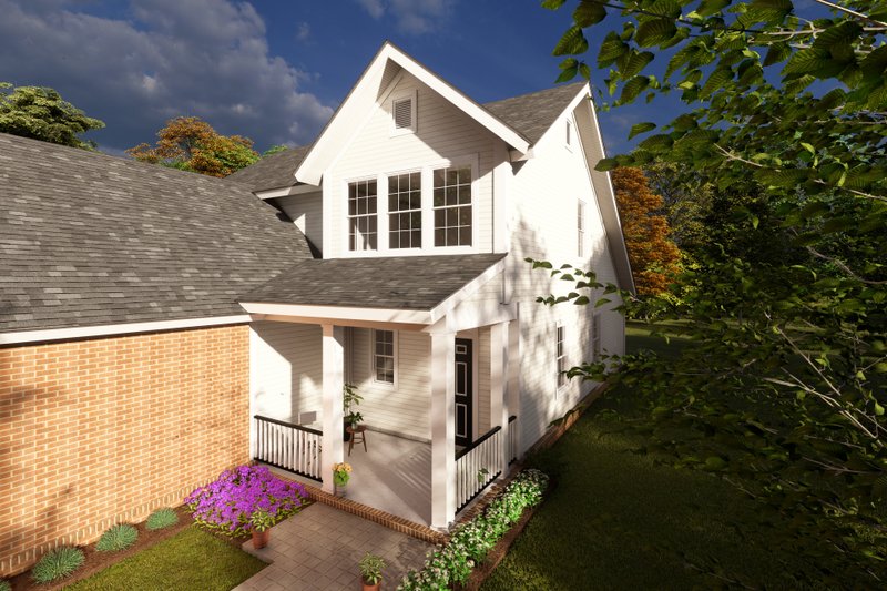 Dream House Plan - Exterior - Front Elevation 3 for Cottage House Plan #513-11 - 3 bed, 2.5 bath