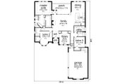 European Style House Plan - 3 Beds 3 Baths 2437 Sq/Ft Plan #84-581 