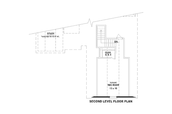 Floor Plan - Other Floor for European House Plan #81-13821 - 2 bed, 2 bath