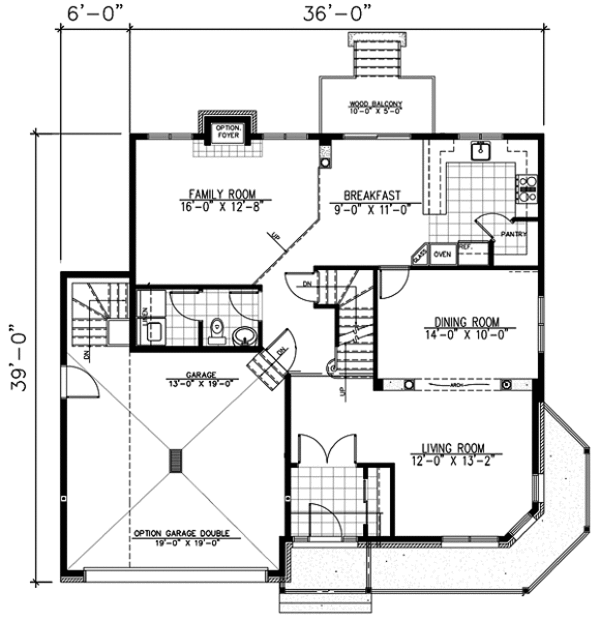 Victorian Floor Plan - Main Floor Plan #138-196