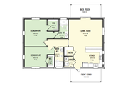 Barndominium Style House Plan - 2 Beds 2 Baths 1276 Sq/Ft Plan #1092-23 