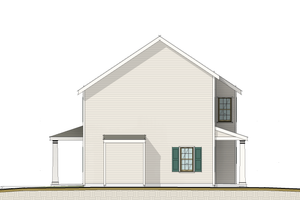 Exterior - Other Elevation for Colonial House Plan #460-12 - 3 bed, 2.5 bath