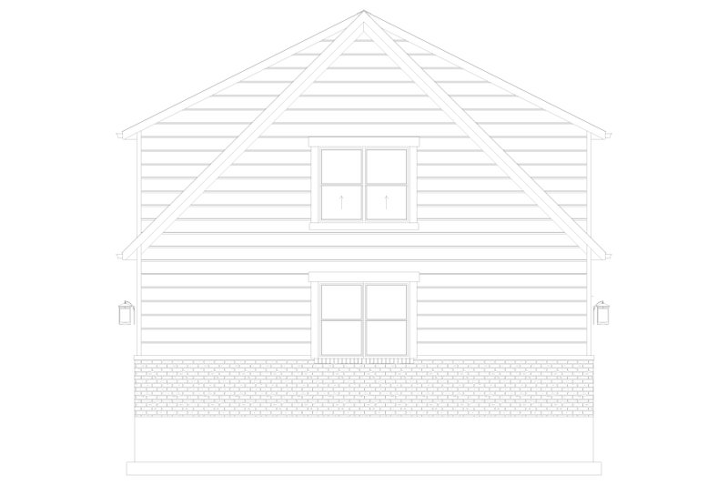 House Design - Exterior - Other Elevation for Farmhouse House Plan #1060-307 - 2 bed, 1 bath