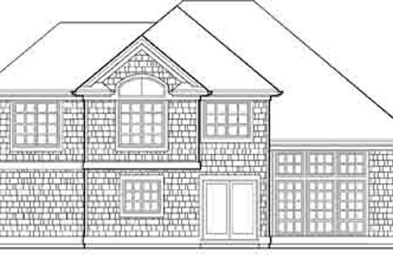Exterior - Rear Elevation for Traditional House Plan #48-202 - 4 bed, 2.5 bath