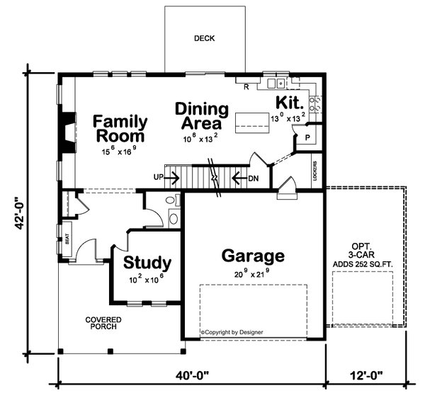 Modern Floor Plan - Main Floor Plan #20-2537