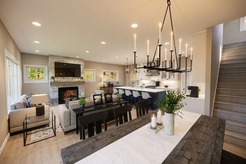 Architectural House Design - Interior - Dining Room for Modern House Plan #51-1516 - 3 bed, 2.5 bath
