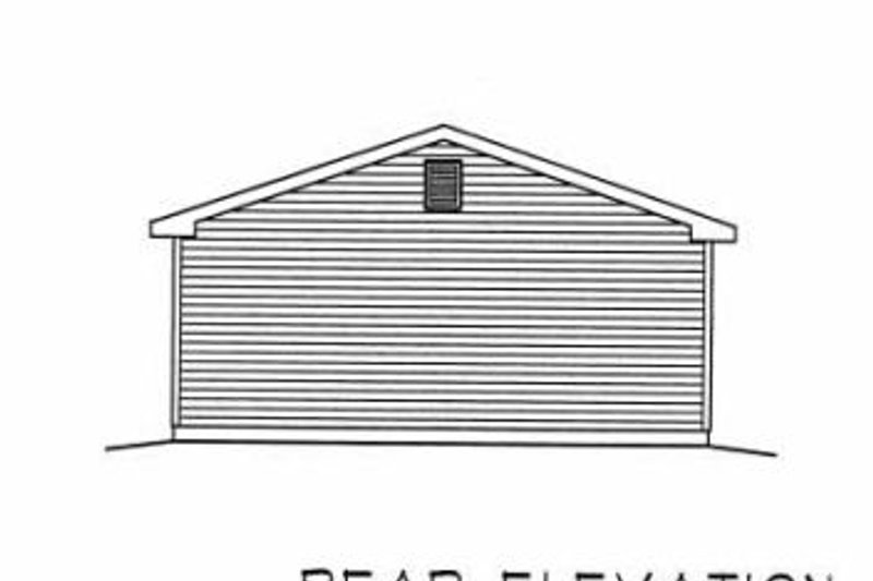 Dream House Plan - Exterior - Rear Elevation for Traditional House Plan #22-410, 0 bath