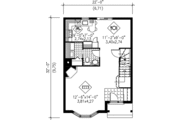 European Style House Plan - 2 Beds 1.5 Baths 1302 Sq/Ft Plan #25-2067 