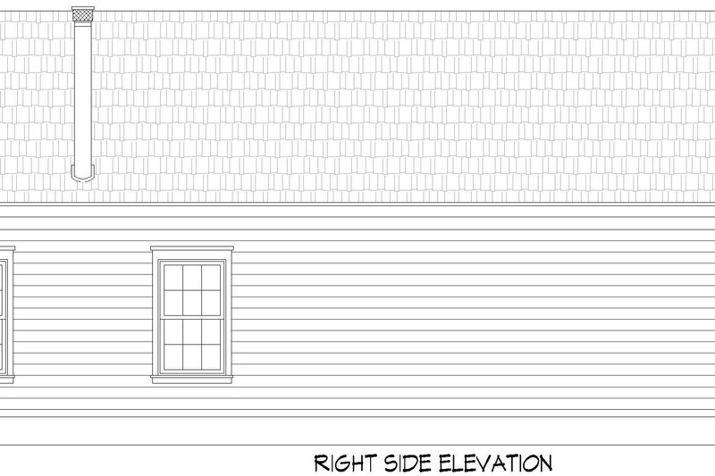Architectural House Design - Exterior - Other Elevation 1 for Contemporary House Plan #932-1027 - 2 bed, 1 bath