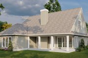 Traditional Style House Plan - 3 Beds 3 Baths 1588 Sq/Ft Plan #17-2435 Exterior 